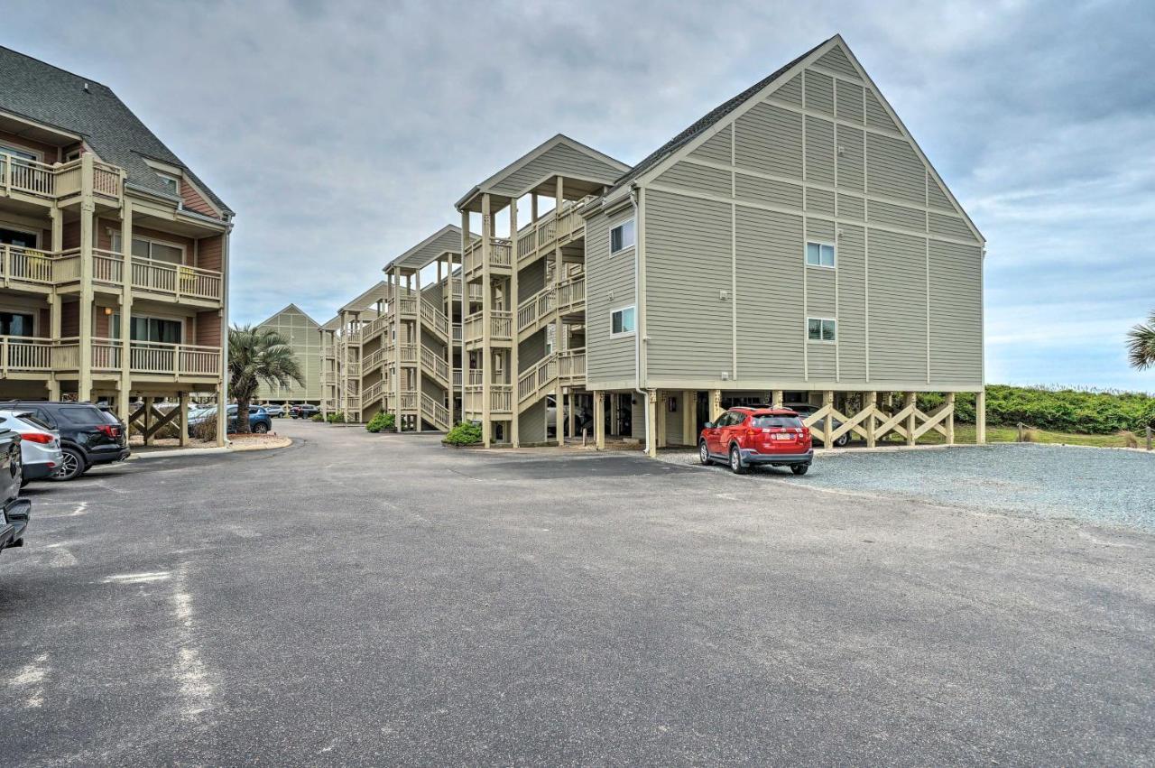 Beachfront Condo With Unobstructed Ocean Views! Oak Island Kültér fotó